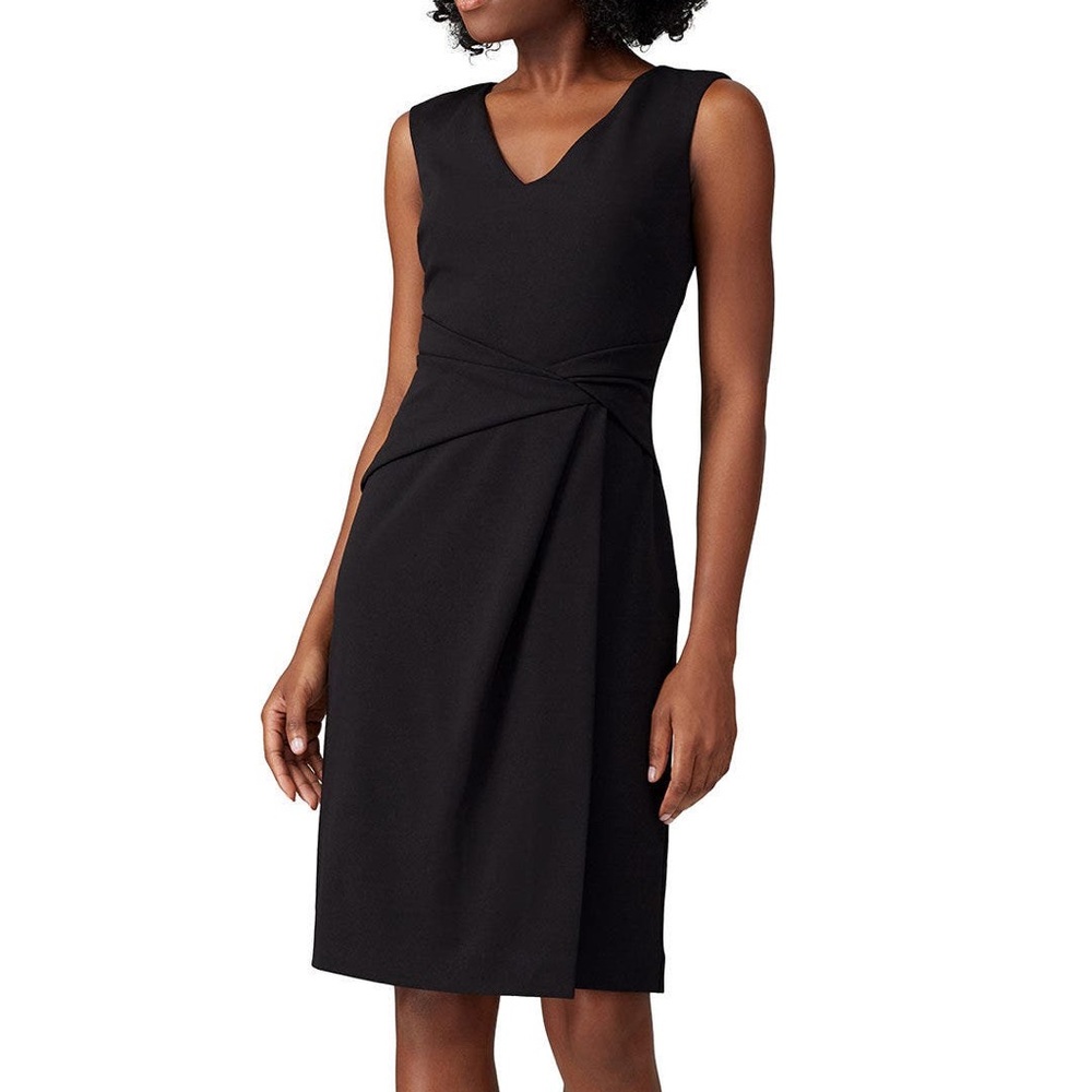 Lauren Ralph Lauren Astah Sheath Black Dress Size 18